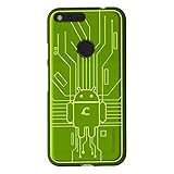 Cruzerlite Google Pixel XL Case, Bug droid Circuit TPU Case for Google Pixel XL - Retail Packaging - Green