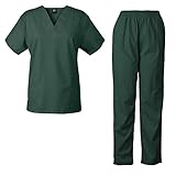 Medgear Unisex Scrub Set Top and Pants Nurse Uniforms 7877