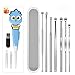 Ear Pick Ear Curette Earwax Pick Removal Tool Kit 11 Pcs, HOOFUN Stainless Steel Ear Hygiene Care Sets with Led Light for Kids and Storage Box