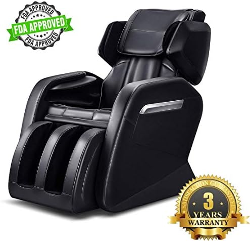 Keepth Massage Chair Full Body, Electric Massage Recliner Chair with Zero Gravity, Shiatsu Recliner, Foot Roller, Air Massage and Stretched mode Heating back - Black 3 Years Warranty