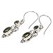 NOVICA Artisan Handmade Peridot Dangle Earrings .925 Sterling Silver Green Indonesia Birthstone 'Crown Princess'