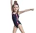 Kids Girls' Solid Splice Athletic One-Piece Swimsuits Swimwear For 6-8 Years