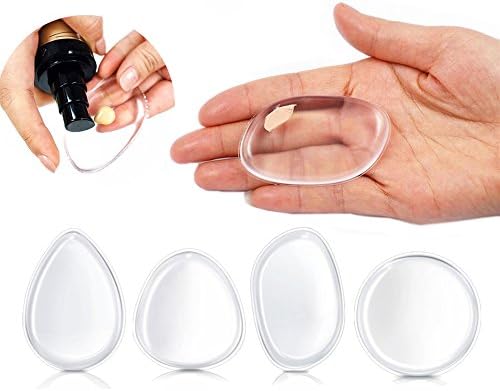 Mokde Mondge 4Pcs/Pack Silicone Makeup Sponge With 4 Shapes Available For Your Favourite Tone (BB) Cream and Foundation