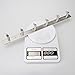 HOMEIDEAS Coat Hook Rack Wall Mounted 16-Inch SUS304 Stainless Steel Brushed Nickel Towel and Key Hook Rail 6 Hooks