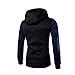 Mens Shirt,Haoricu Autumn Winter Men Teens Slim Fit Hoodie Sweatshirt Winter Long Sleeve Coat Jacket (L, Navy)