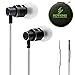 Rovking Wired Earbuds with Microphone and Case, Stereo Noise Isolating in Ear Headphones with Deep Bass, Metal Ear Buds Earphones for iPhone, iPad, iPod, Samsung Cell Phones, MP3, Laptop, Black