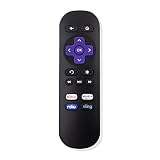 New Replacement IR Remote Control fit for Roku 1 2 3 4 XS HD HD LT Player with Netflix rdio Sling Shortcut App Key (Does Not Work with Roku Stick, Roku Games or Any TV) NO Pairing Button