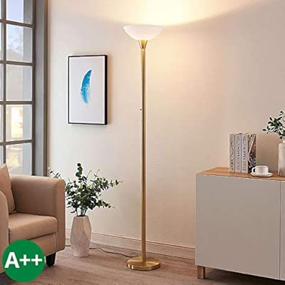 gold uplighter floor lamp