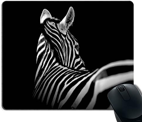 Supwek Black &amp; White Zebra Mouse Pad Rectangle Non-Slip Rubber Mousepad Gaming Mouse Pad