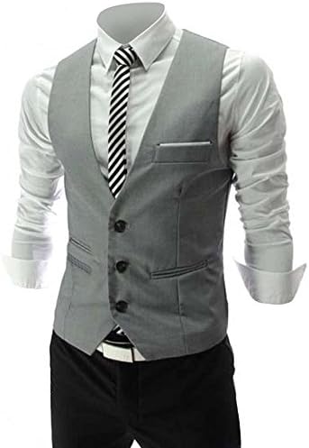 Men's Top Designed Casual Slim Fit Skinny Dress Vest Waistcoat