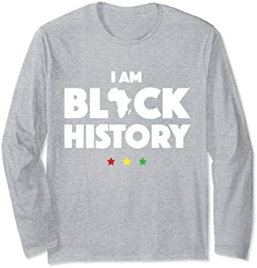 Unisex I Am Black History Shirt Africa Pride Black History Month Large Heather Grey