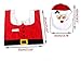 Coolrunner 3pcs Christmas Decor Lovely Santa Claus Toilet Seat Cover And Rug Bathroom Set