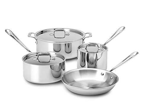 Click Here to See More Images All-Clad 7 Piece Tri - Ply Stainless Steel