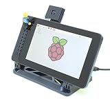 SmartiPi Touch 1 - Case for The Official Raspberry Pi 7" Touchscreen Display - Building Block Compatible Front and Adjustable Angle