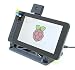 SmartiPi Touch 1 - Case for The Official Raspberry Pi 7" Touchscreen Display - Building Block Compatible Front and Adjustable Angle