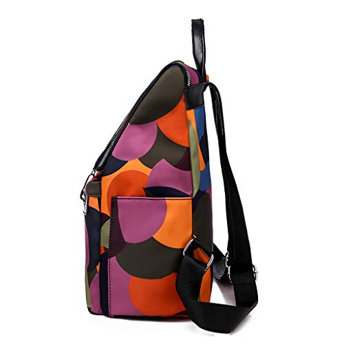 Excursion Sports Zipper Backpack for Women, Girls Anti-Theft Oxford Waterproof Student Shoulder Bag, Lightweight Street Travel Camping Satchel Schoolbag Daypacks - Thumbnail 7