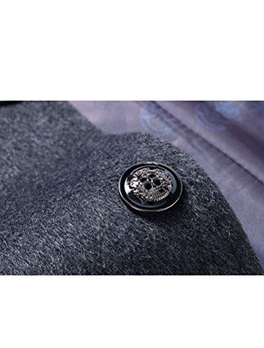 [- Mallimoda Men's Wool Coats Jackets Winter Business Long Trench Coat Windbreaker  -]