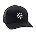 HAKA PNW Hat – Pacific Northwest Trucker Mesh Snapback Baseball Cap (Black)
