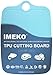 IMEKO TPU Cutting Board, BPA Free, Knife Friendly, Flexible, Dishwasher Friendly, Space Saving, Ergonomic Design, Chopping Mat - Turquoise - Size: Medium 13.7