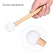 Alomejor Music Bowl Mallet Wood Handle Mallet Stick with Rubber O-Rings for Musical Crystal Singing Bowl Round Felt Head Setthumb 1