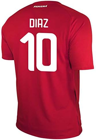 Men S Diaz 10 Panama Home Soccer Jersey Fifa World Cup Russia 18 サッカーユニフォーム パナマ ホーム
