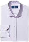Buttoned Down Men's Slim Fit Cutaway-Collar Non-Iron Dress Shirt, purple, 15.5 34