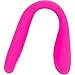 Lulo Wand Massager - Bendable Tip and Body with 10 Modes, Cordless, Super Pink
