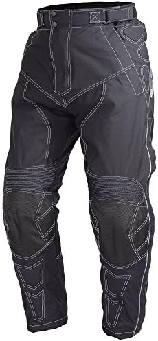 Motorcycle Riding Pants Black with Removable CE Armor PT5 (4XL-Short)