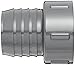 Spears 1435 Series PVC Tube Fitting, Adapter, Schedule 40, Gray, 3/4