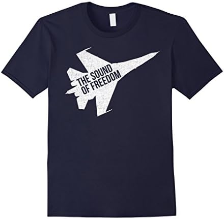 Mens The Sound Of Freedom Shirt: Jet Aircraft Noise Army T-Shirt Large Navy