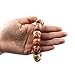 JPSOR 100pcs 17mm Painted Pattern Barrel Wooden Beads with 30 Meters Jute Twine