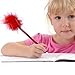 Dazzling Toys Cute Feather Pen – Pack Of 12 Fancy Multicolor Quill Pens, Black Ballpoint Pens With Feathers Top, Calligraphy Accessories, Stationary, School & Office Decor, Aesthetic Gift For Wedding