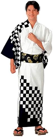 Amazon メンズ ゆかた Bk 紳士 男 浴衣 着物 きもの 夏 祭り 浴衣 通販
