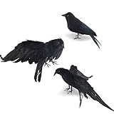 Halloween Crows And Ravens Decor Realistic Handmade
