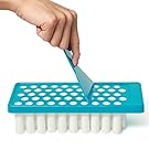 Professional DIY Lip Balm Crafting Kit with Wax Pouring Tray, Scraper, 50 Chapstick Tubes with Lids, 50 Chapstick Labels Included, Chapstick Maker by California Home Goods