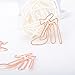 Shoppingmoon High Heel Shoes Paper Clips Metal Card File Note Clips for Office School Wedding Decoration (Rose Gold) Pack 12pcs