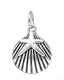 J&M Dangle Sea Shell and Starfish Charm Bead for Charms Bracelets