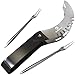 Acuity Chef Watermelon Slicer Knife, Tongs, Cutter and Server w/ 2 Forks. Premium Handle. Stainless Steel Fruit Corer & Peeler