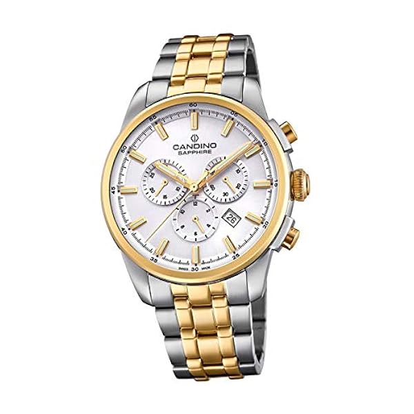 Candino herenhorloge analoog C4699/1 roestvrijstalen armbandhorloge sport  zilver UC4699/1