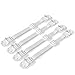 Anti Tip Furniture Kit - Furniture Anchors for Baby Proofing - Earthquake Straps - TV Safety Straps - Easy Install - Enhanced Instructions (4 Pack White) by AMG Home