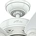Hunter Fan Company, 52089, 34 inch Watson Snow White Ceiling Fan with LED Light Kit and Pull Chain