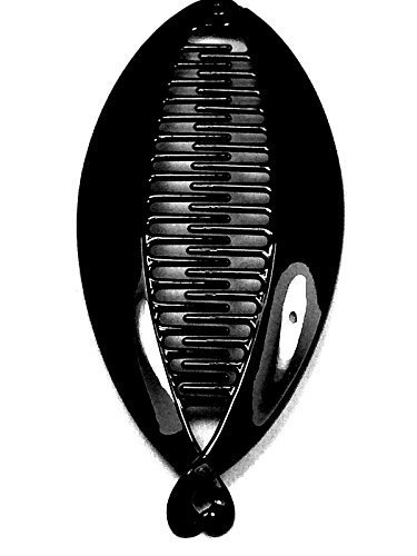 BLACK Plain BANANA HAIR Clip Fish Comb Grip Wide New Ladies 14cm Hair Jewellery accessories