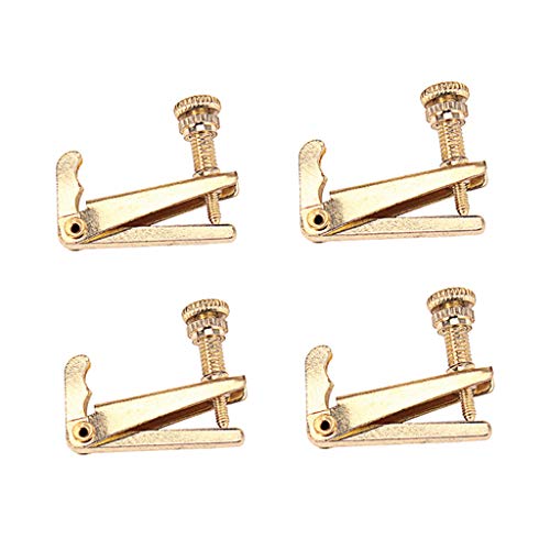 4 Pieces Golden Violin Fiddle String Adjusters Violin Replacement Accessory - Thumbnail 7