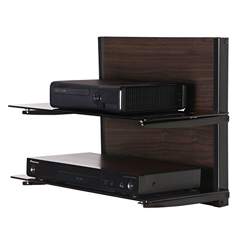 Buy Fenge Fitueyes 2 Tier Wood Av Shelf Component Wall with Tempered