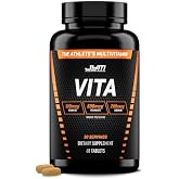 Vita JYM Daily Multivitamin &amp; Mineral Support for Men &amp; Women - 60 Tablets | Iron, Vitamins A, C, B6, B12, E, K2, Boron, Biotin, Potassium, Complete Adult Daily Nutrition Support