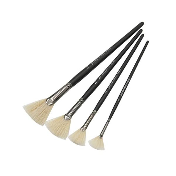 PaintersistersÂ® FÃ¤cherpinsel 8er-Set, Naturborsten, Pinselset fÃ¼r Acryl- und Ãlfarbe, Landschaftsmalerei, KÃ¼nstlerpinsel zum malen, Pinsel aus Naturhaar – Bild 6