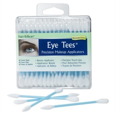 Fran WilsonEYE TEES COTTON TIPS 80 Count (12 PACK) - Precision Makeup Applicator, Double-sided Swabs with Pointed and Rounded Ends for Perfect Blending, Effective Cleaning and Precise Touch-ups