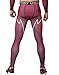 Red Plume Men's Compression Pants, Sports Yoga Leggings & Workout Running Tights Cool Dry Base Layer Bottoms