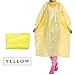 Maveek 2 Pack Lightweight Adult Emergency Hooded Raincoat disposable rain poncho For Festivals, Camping, Theme Parks (Blue+Yellow)