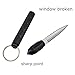 YESSQ Pocket Folding Knife - EDC and Tactical Pocket Knife Stainless Steel Blade with Glass Broker (Black)